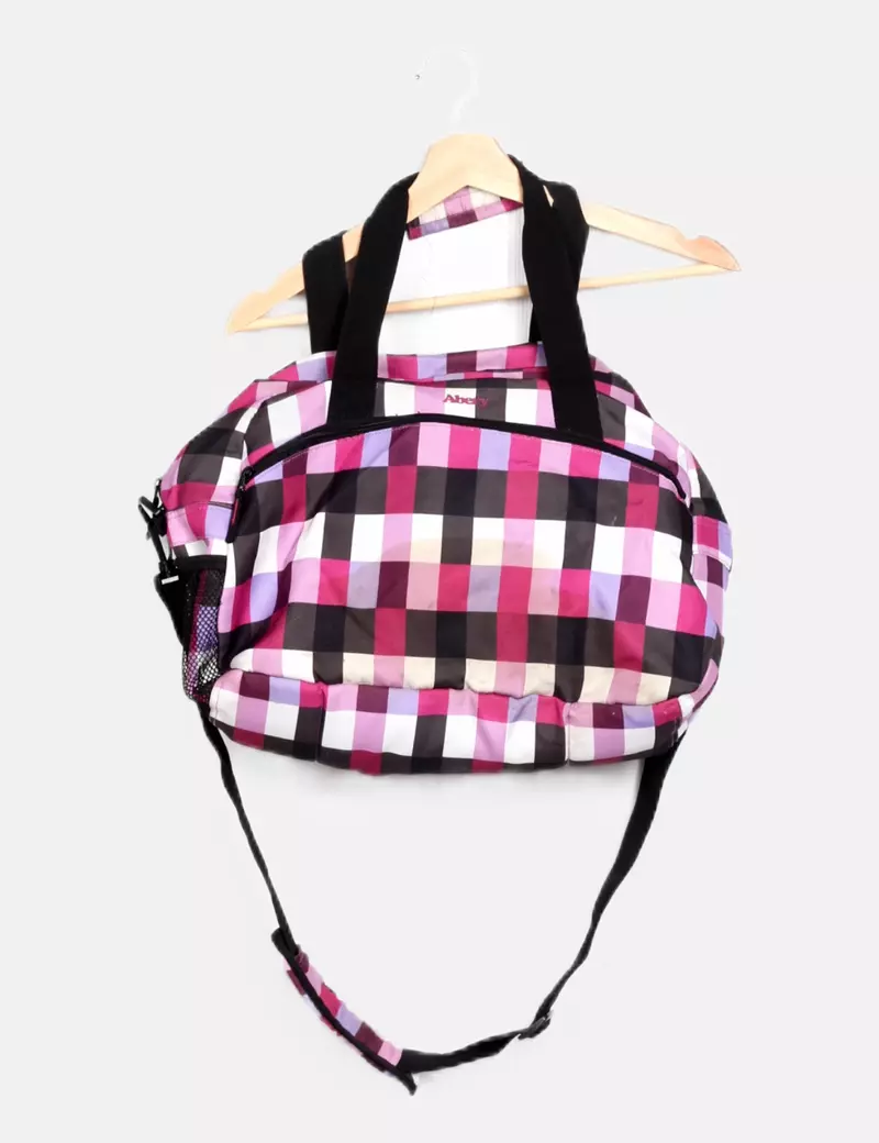 NoName Mochila multicolor de cuadros
