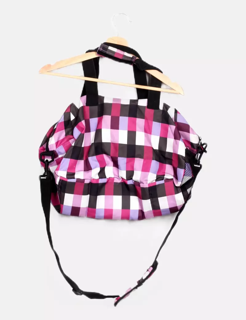 NoName Mochila multicolor de cuadros