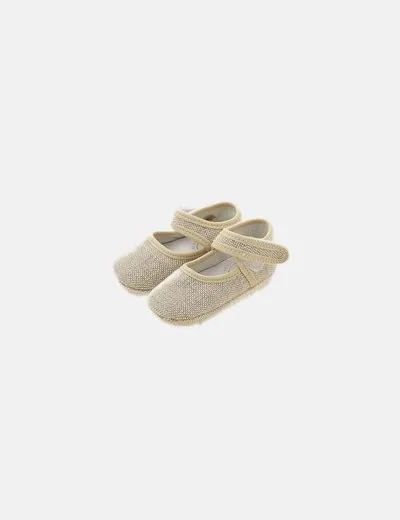 NoName Zapatos beige texturizados