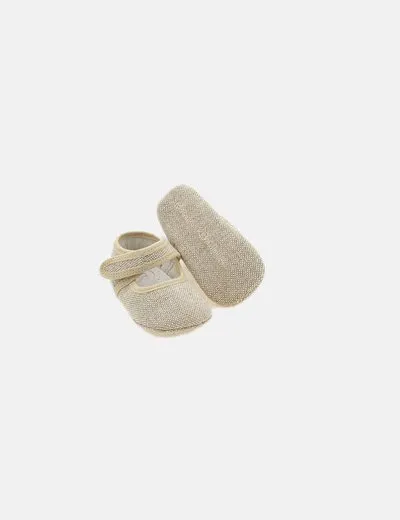 NoName Zapatos beige texturizados