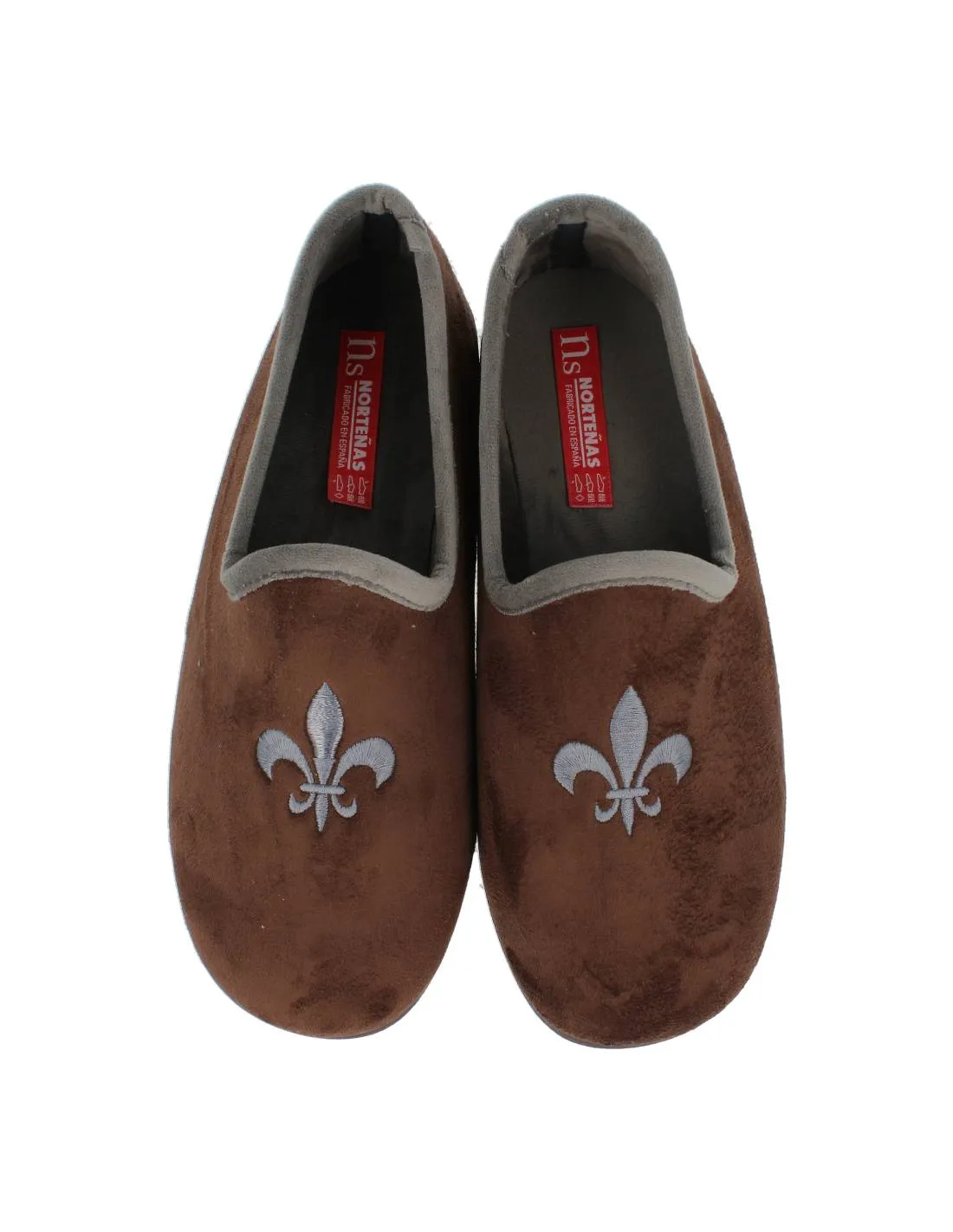 NORTEñAS  ZAPATILLAS COPETE MARRóN FLOR DE LIS