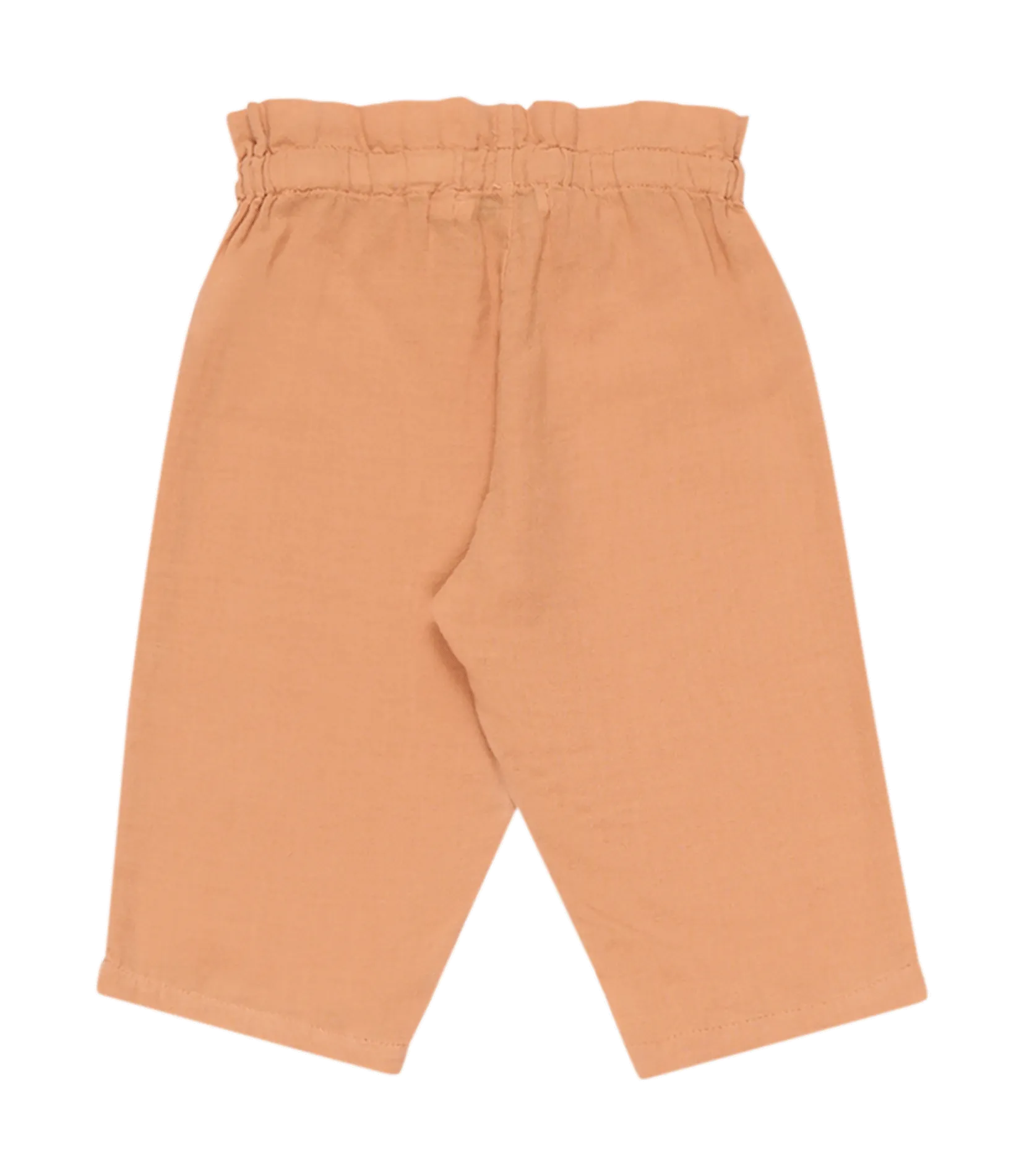 OLIVIA  PANTALóN RECTO DE ALGODóN EN NARANJA