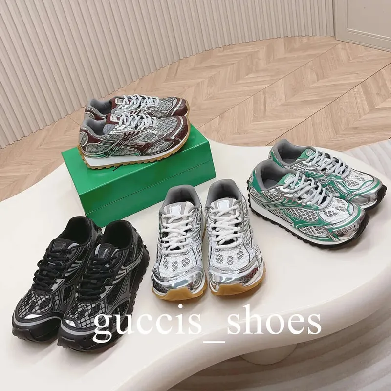 Orbit Sneaker Designer Runner Zapatos casuales Mujeres Menores Luxury Cuero Trainers de cuero Mesh Nylon Faits zapateros con caj