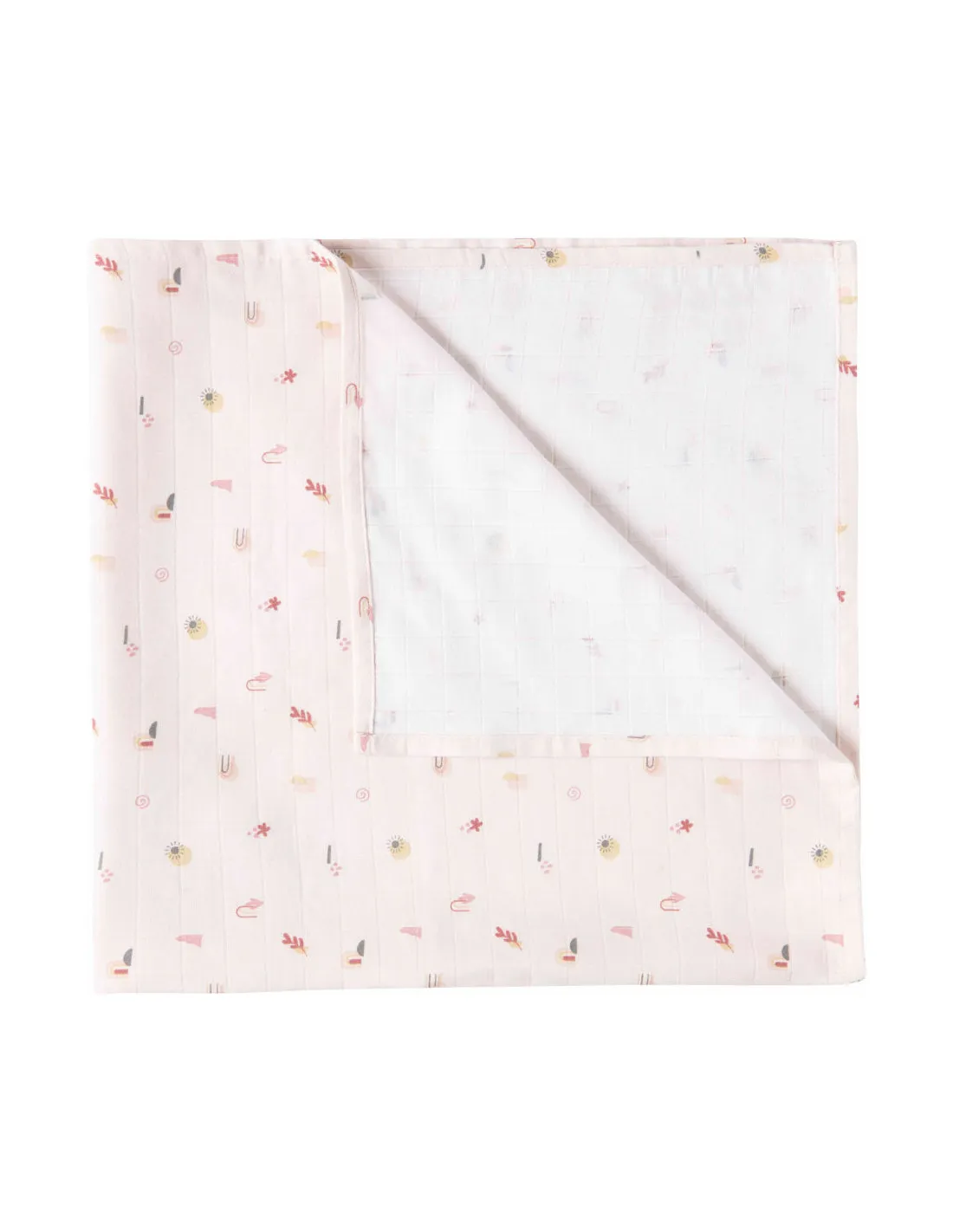 Pack de 3 gasas muselina 70x70 bambú Luma rosa