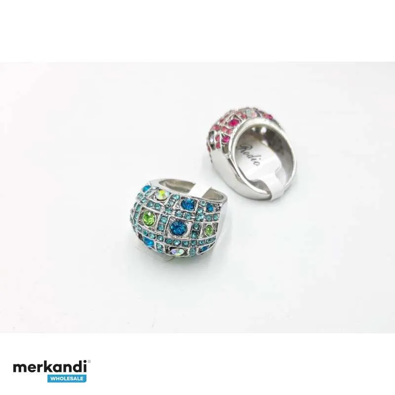 Pack de Anillos de Acero y Rodio de Alta Calidad para Venta Mayorista
