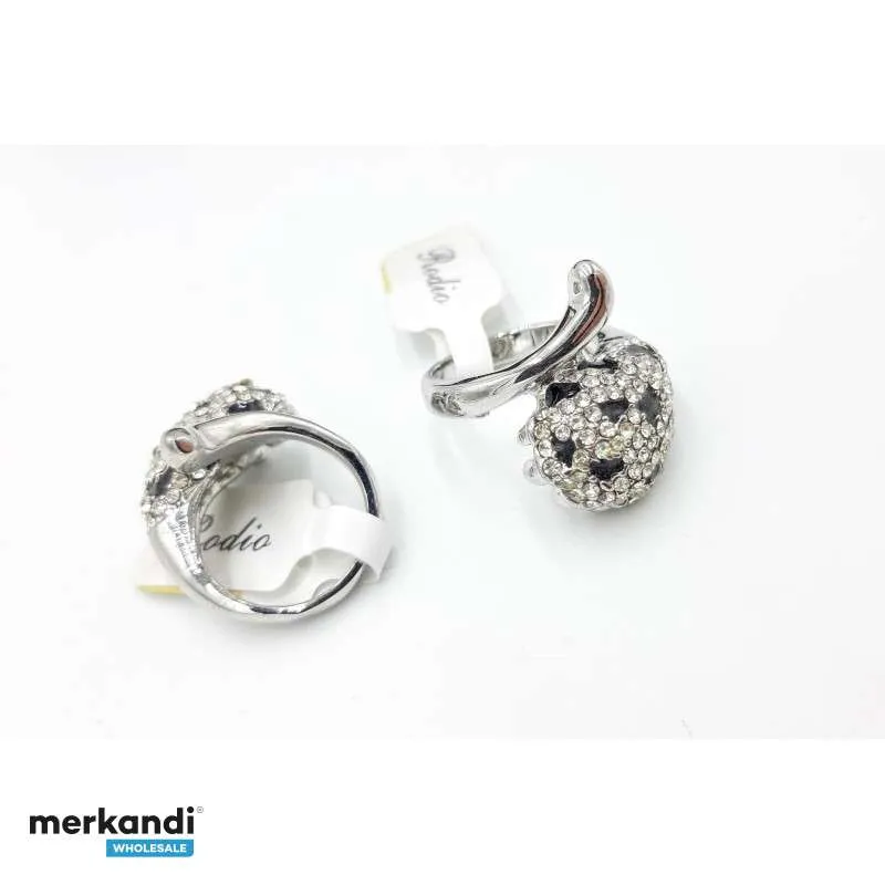 Pack de Anillos de Acero y Rodio de Alta Calidad para Venta Mayorista