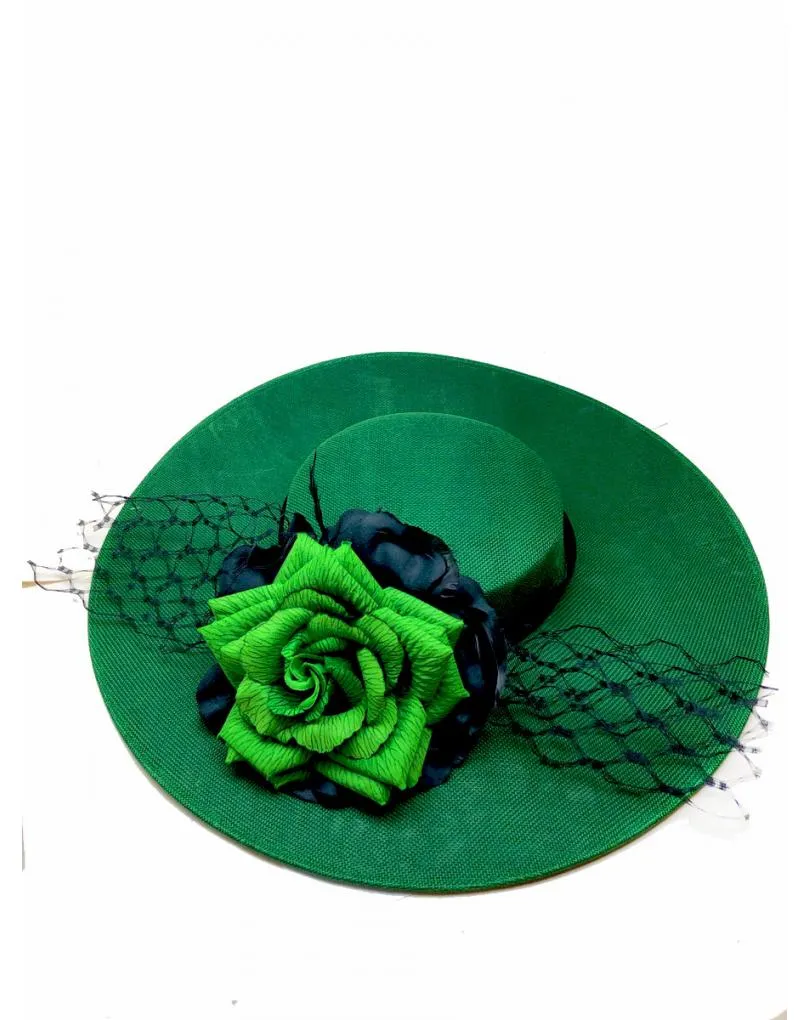 PAMELAS VERDES DE INVITADA PARA BODAS EXQUISITO DISEÑO