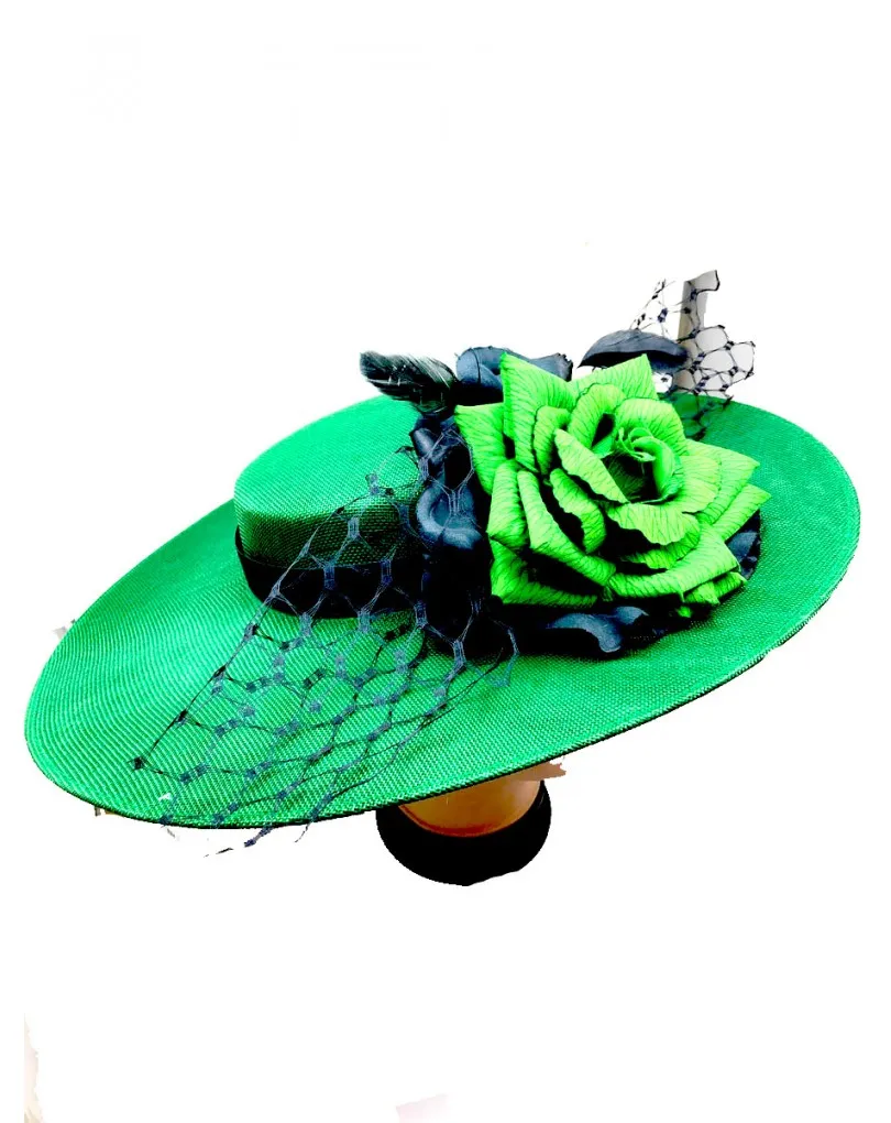 PAMELAS VERDES DE INVITADA PARA BODAS EXQUISITO DISEÑO