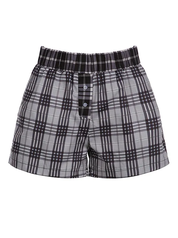 Pantalones cortos con estampado de cuadros