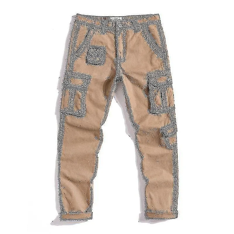Pantalones de Navidad para hombre Pantalones de camuflaje táctico Pantalones militares Ropa exterior caqui Cargo Verde militar M