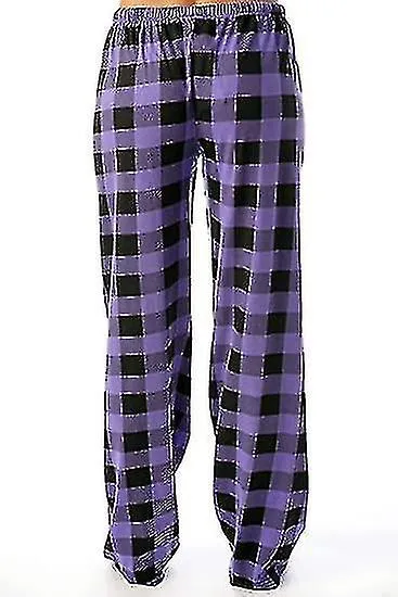 Pantalones de pijama a cuadros para mujeres Ropa de dormir, pantalones de salón para mujeres cómodos