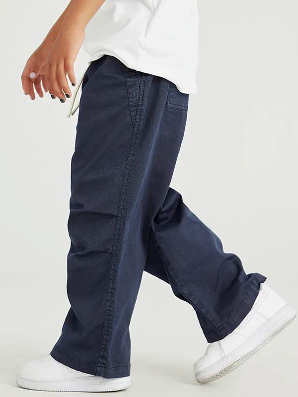 Pantalones deportivos informales sueltos lisos para niñas y adolescentes para niños y niñas