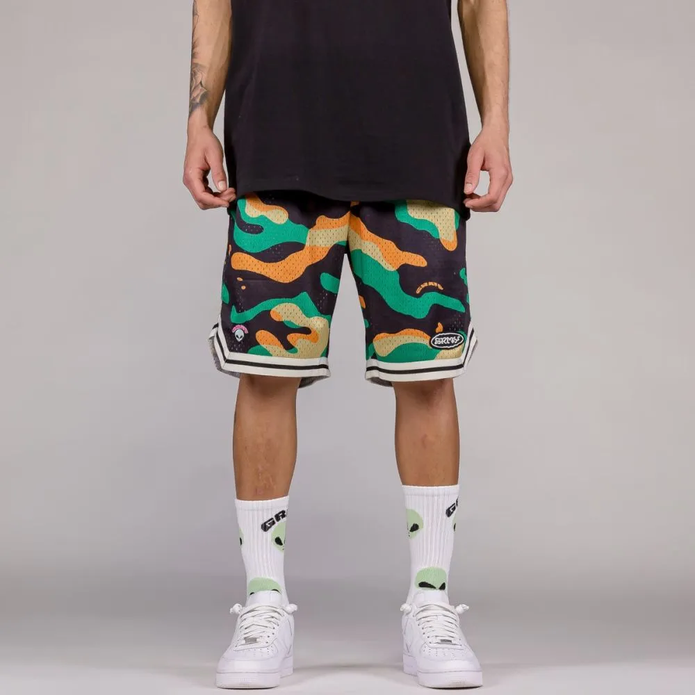 PANTALÓN CORTO GRIMEY UFOLLOW MESH BASKET  BLACK | SPRING 23