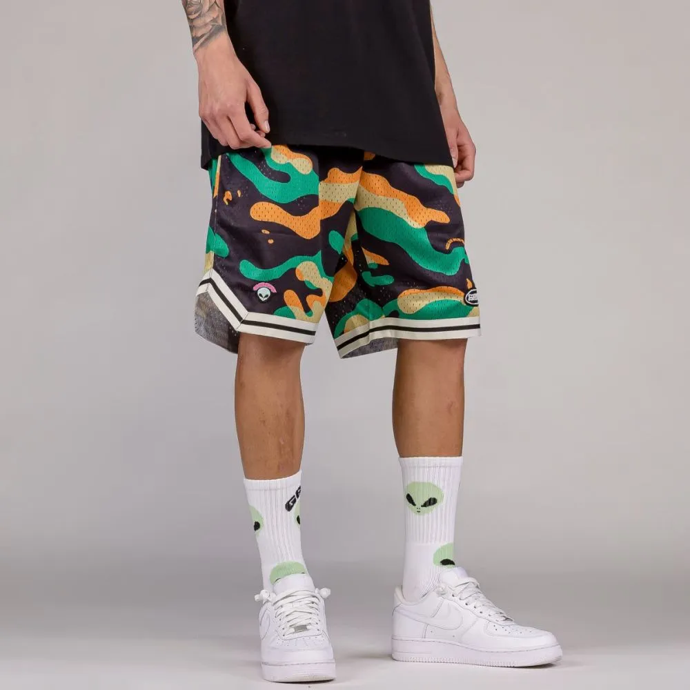 PANTALÓN CORTO GRIMEY UFOLLOW MESH BASKET  BLACK | SPRING 23