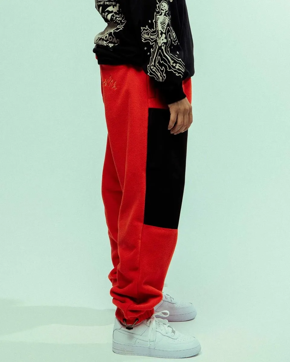 PANTALÓN GRIMEY BACK AT YOU POLAR FLEECE  RED | FW23