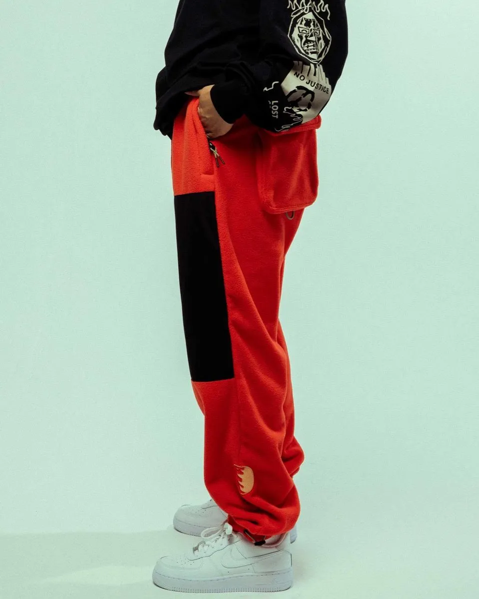 PANTALÓN GRIMEY BACK AT YOU POLAR FLEECE  RED | FW23