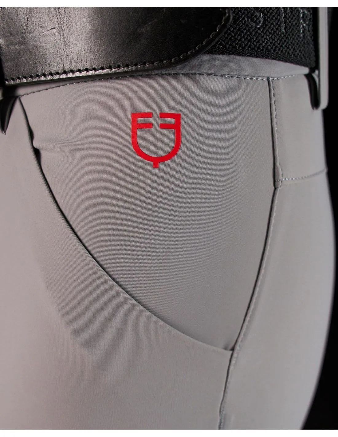 Pantalón Ajustado Con Agarre Completo Mujer Equestro Ridertechnology Gris