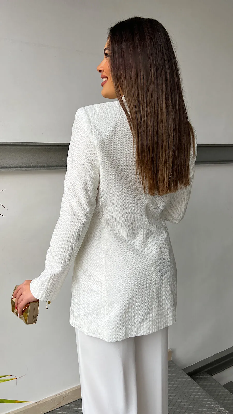 Pantalón Blanco Fluido