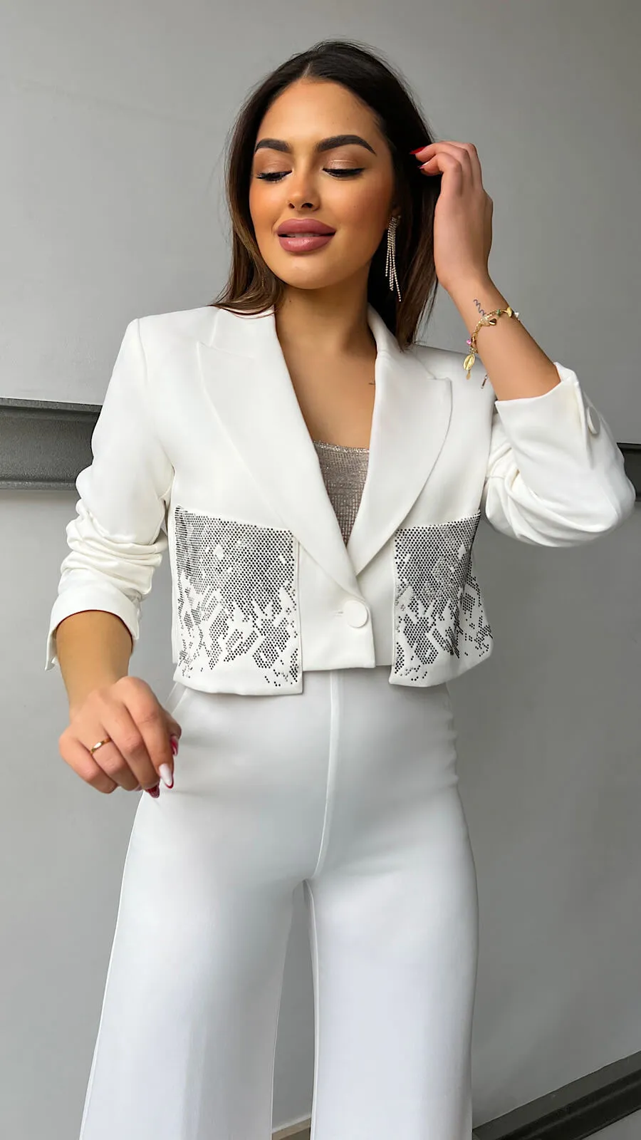 Pantalón Blanco Fluido