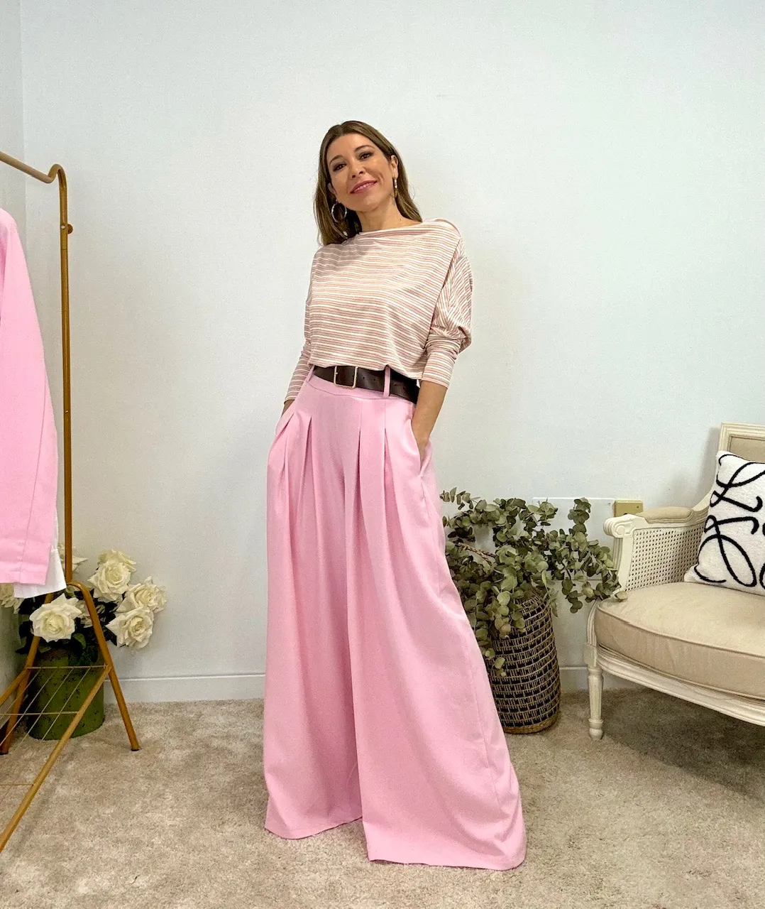 Pantalón Casilda rosa