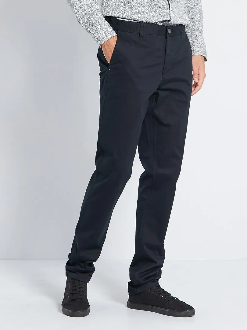 PANTALóN CHINO SLIM L38 +1,95 M  NEGRO