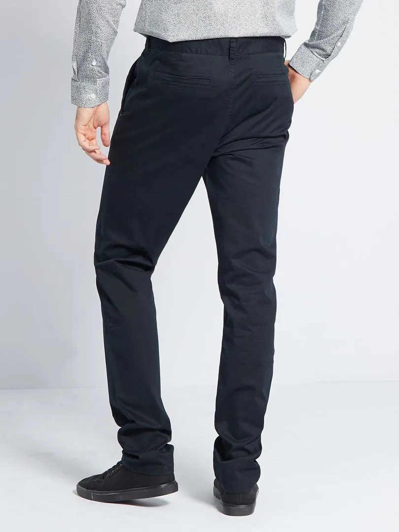 PANTALóN CHINO SLIM L38 +1,95 M  NEGRO