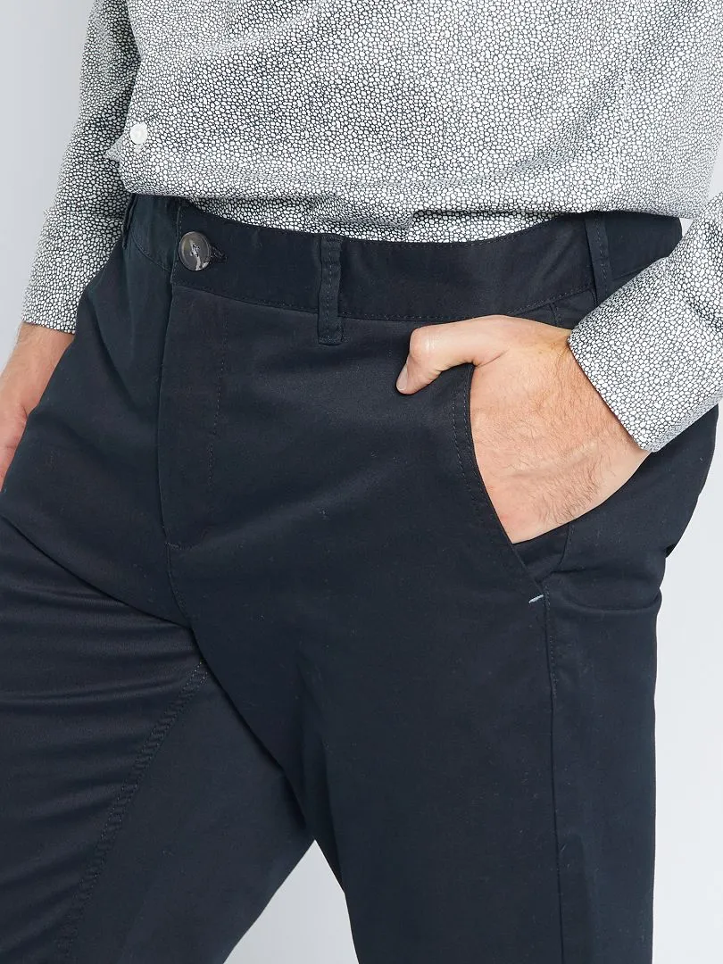 PANTALóN CHINO SLIM L38 +1,95 M  NEGRO