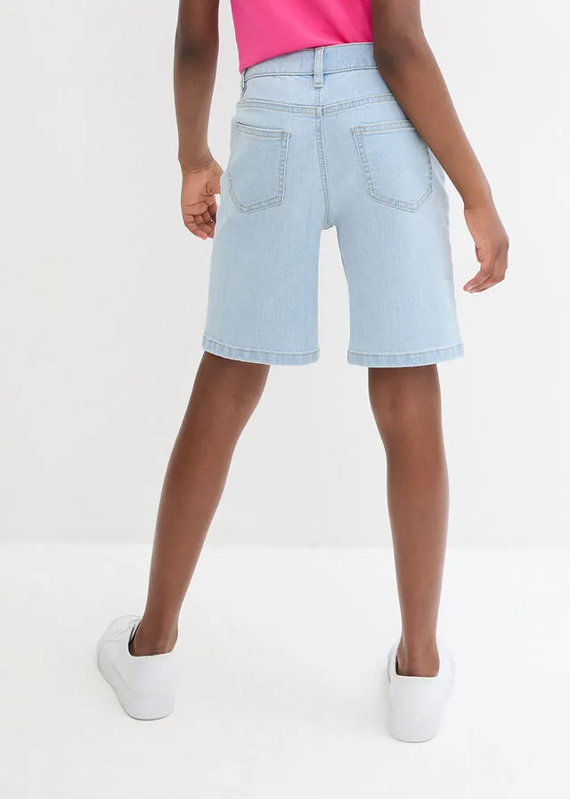 Pantalón corto para niñas Denim claro