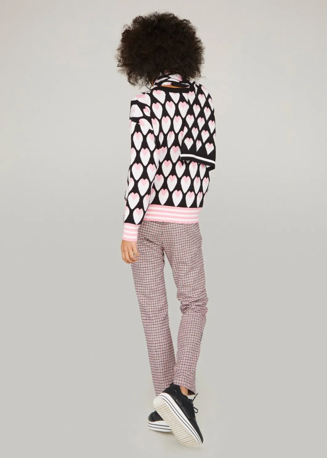 Pantalón cuadros rosa