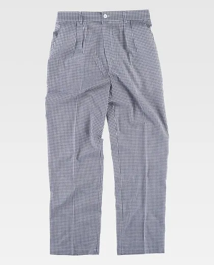 Pantalón de cuadros vichí Cuadros Vichi Azul