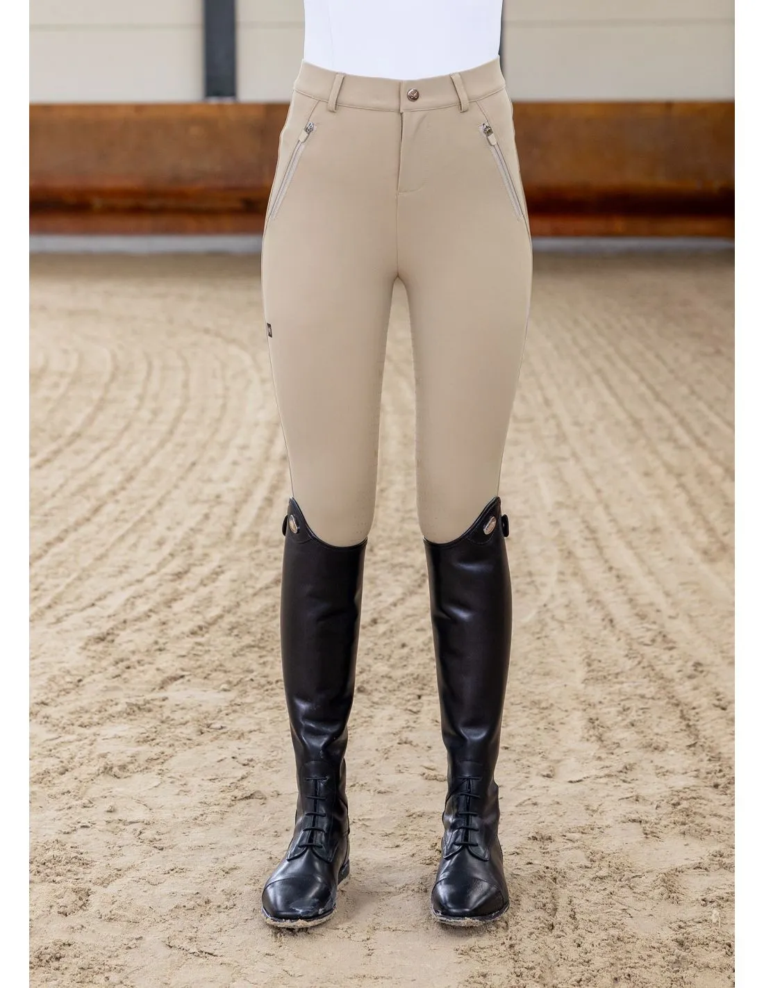 Pantalón de montar Winter Geo Breeches Beige Maximilian