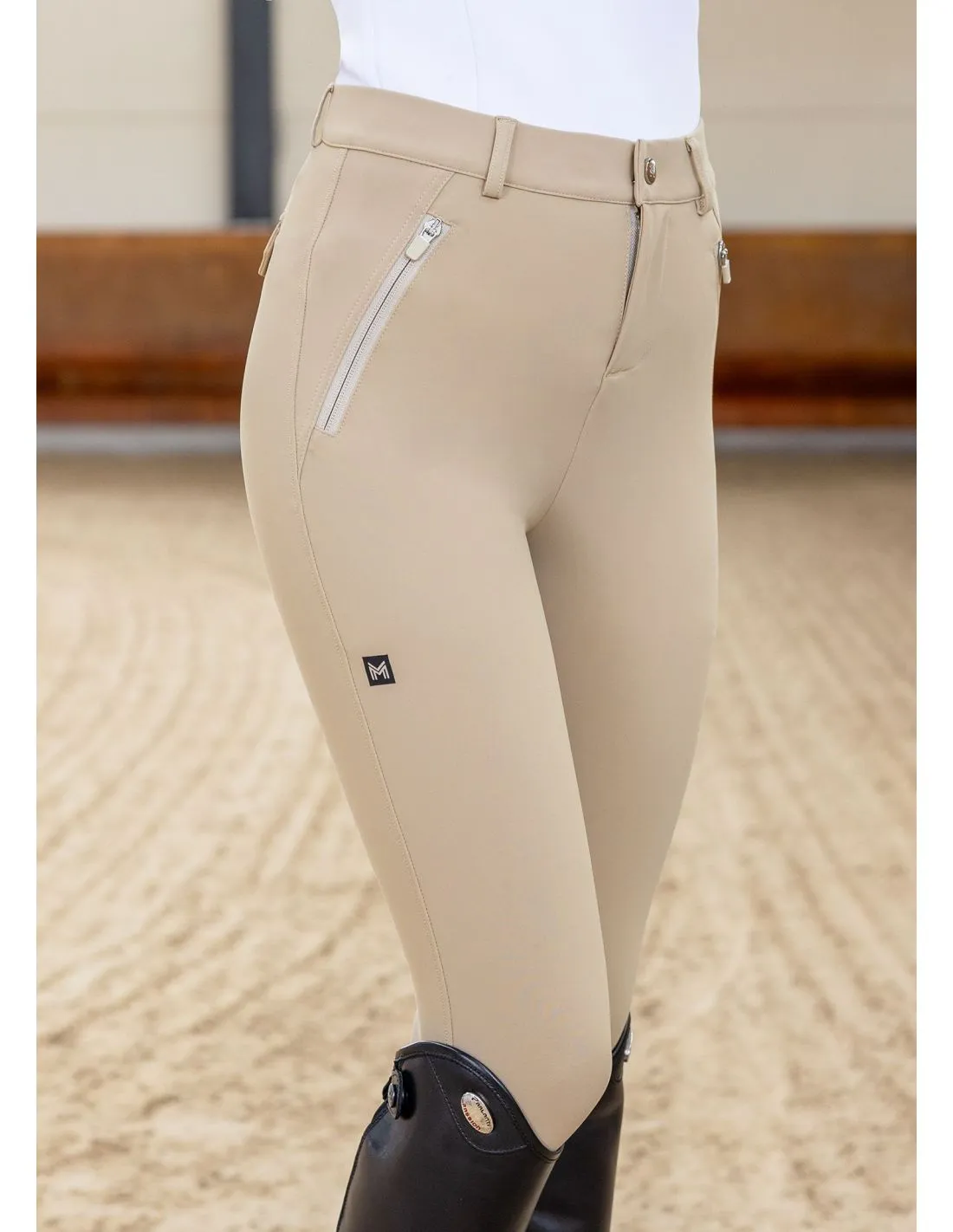 Pantalón de montar Winter Geo Breeches Beige Maximilian