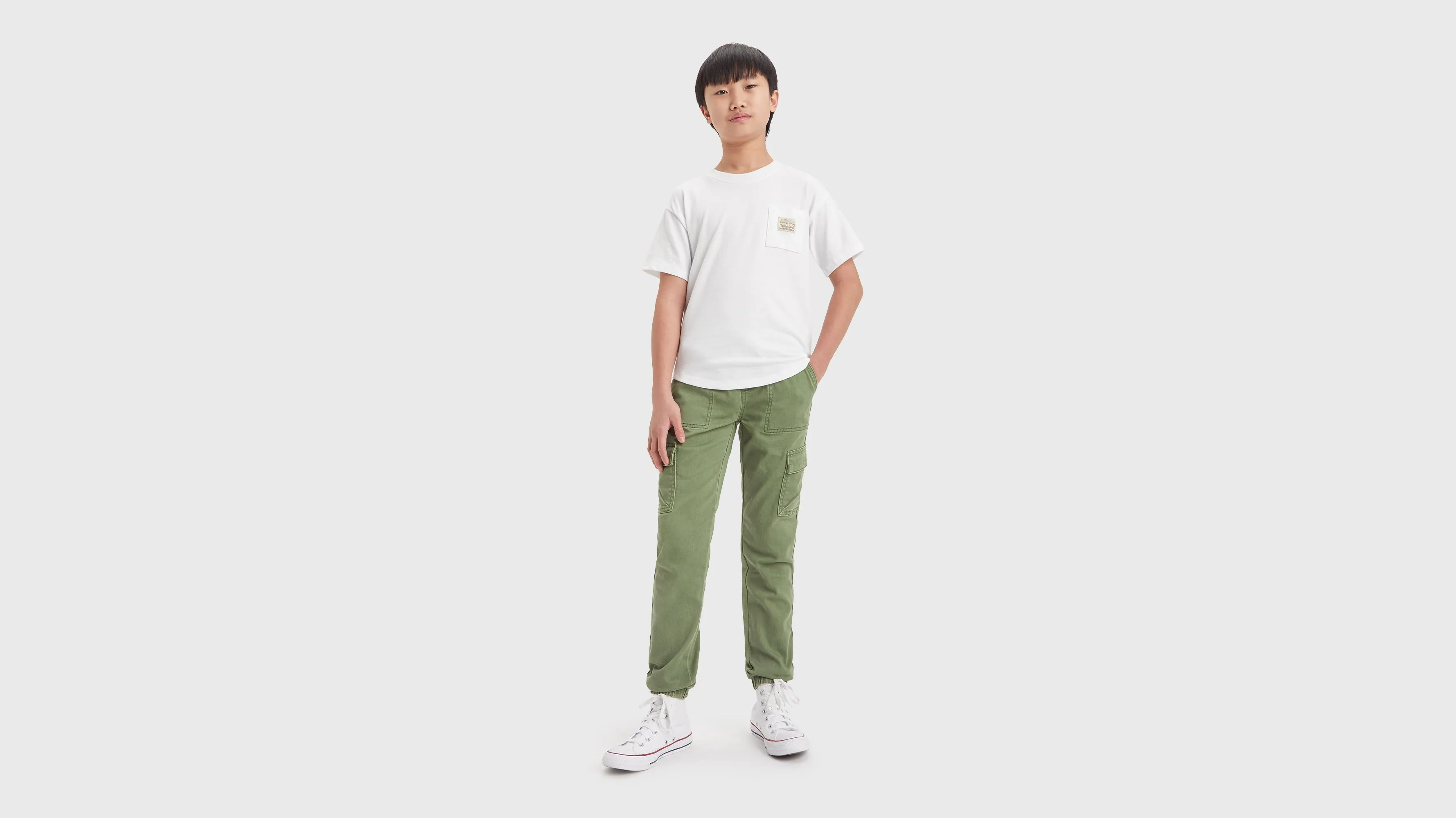 Pantalón Deportivo Cargo Para Adolescentes Relaxed Dobby