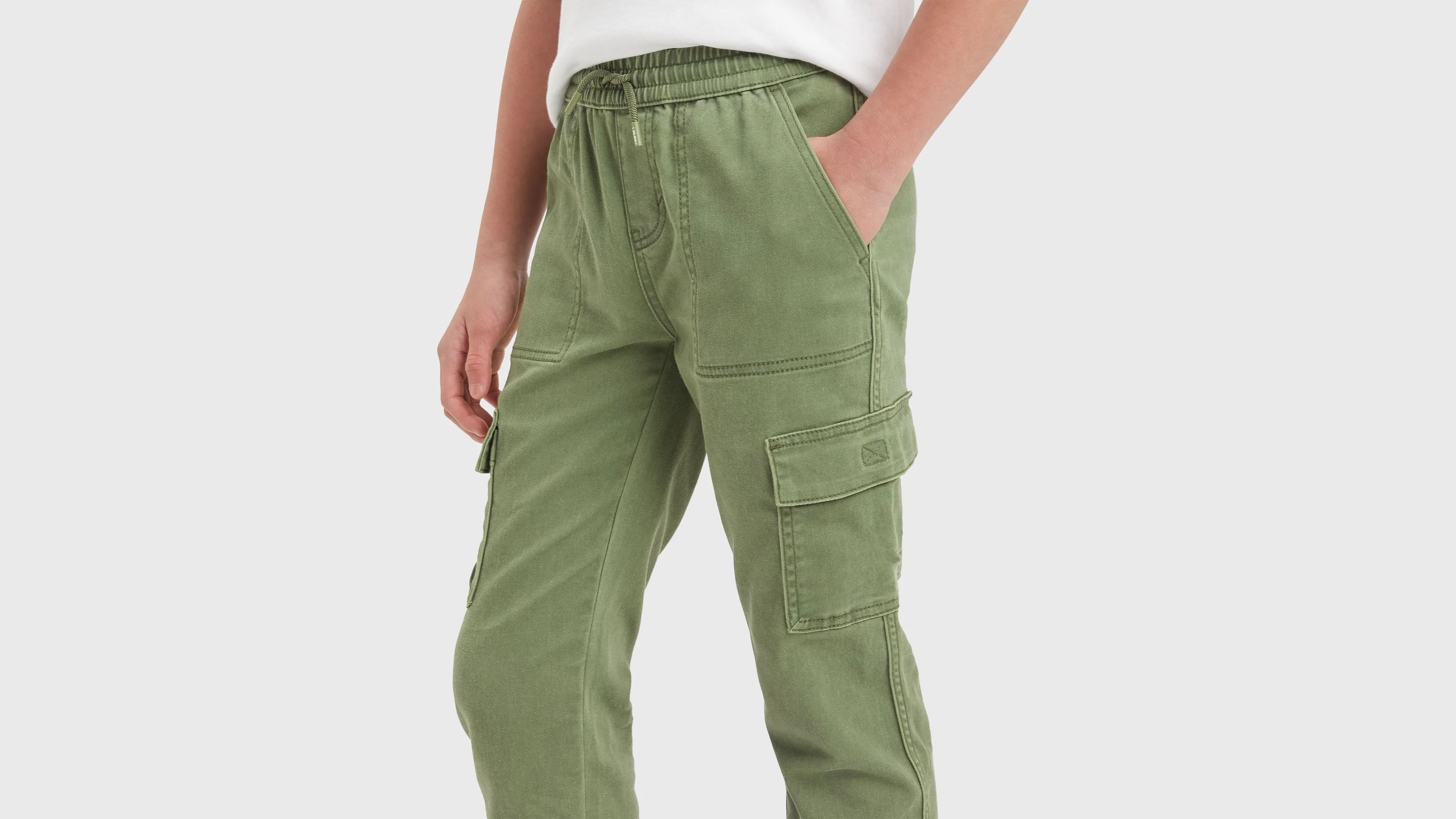 Pantalón Deportivo Cargo Para Adolescentes Relaxed Dobby