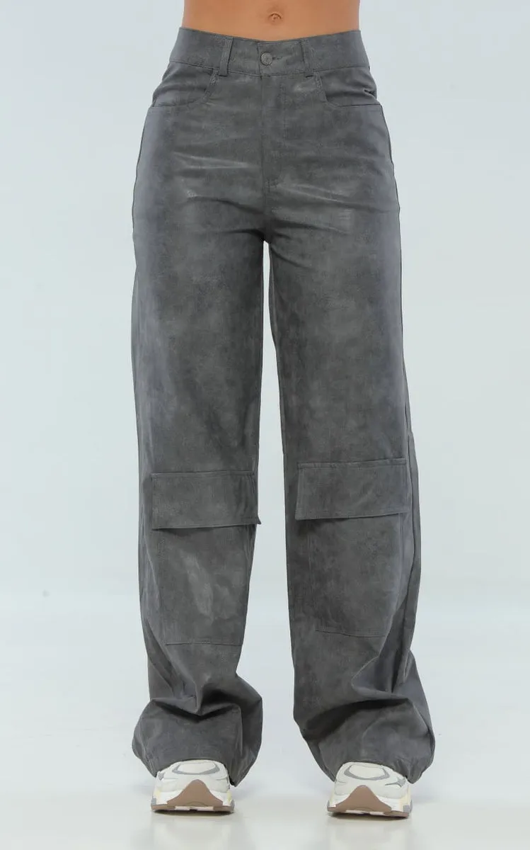 PANTALóN GRIS CUERINA  NAVISSI
