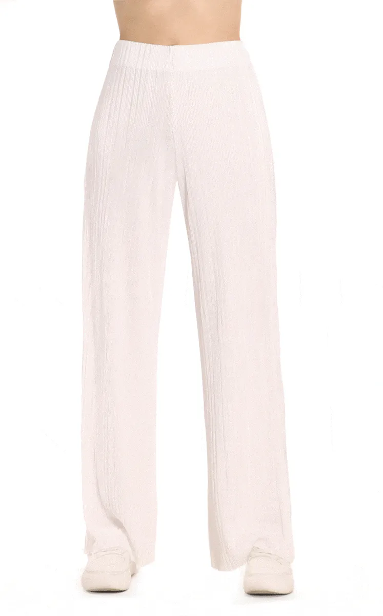 Pantalón Marfil Palazzo