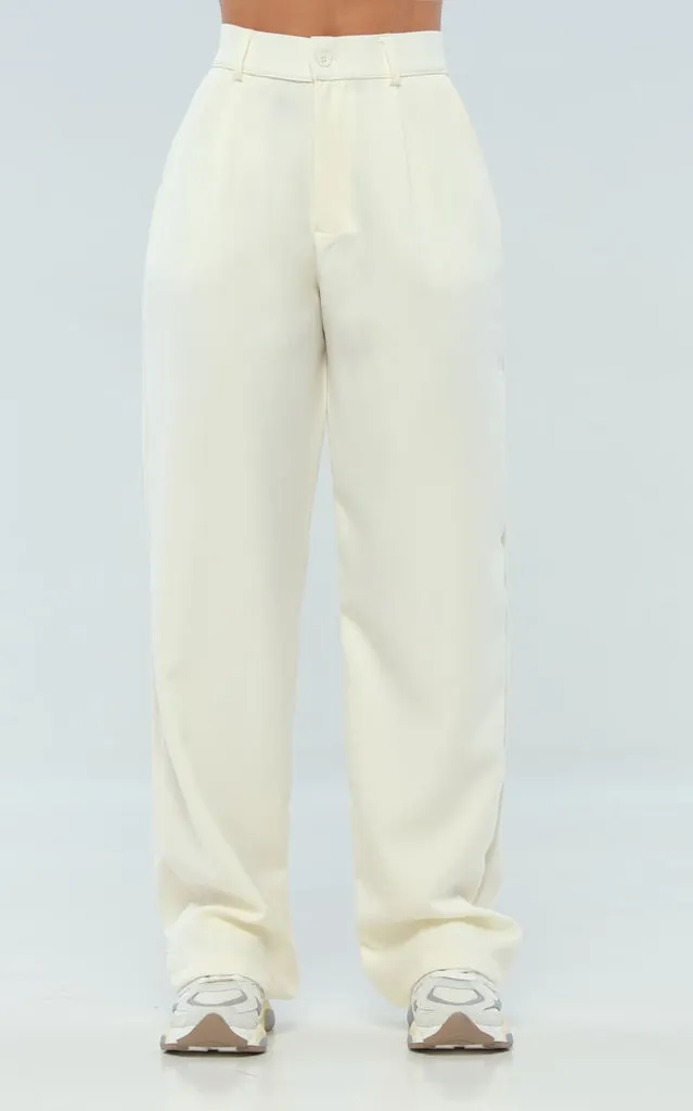 Pantalón Marfil Tipo Sastre