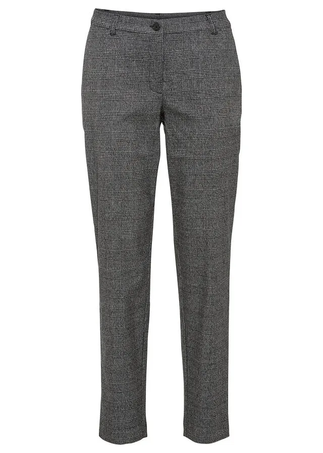 PANTALóN NEGROBLANCO DE CUADROS