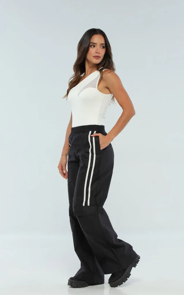 PANTALóN NEGRO LíNEAS  NAVISSI