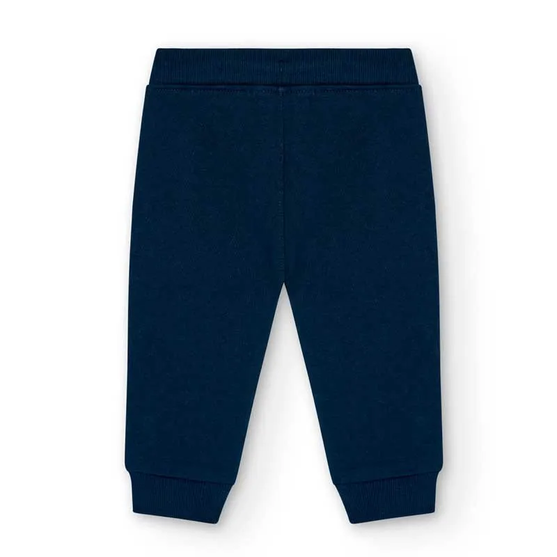 Pantalón niño felpa marino de Bóboli