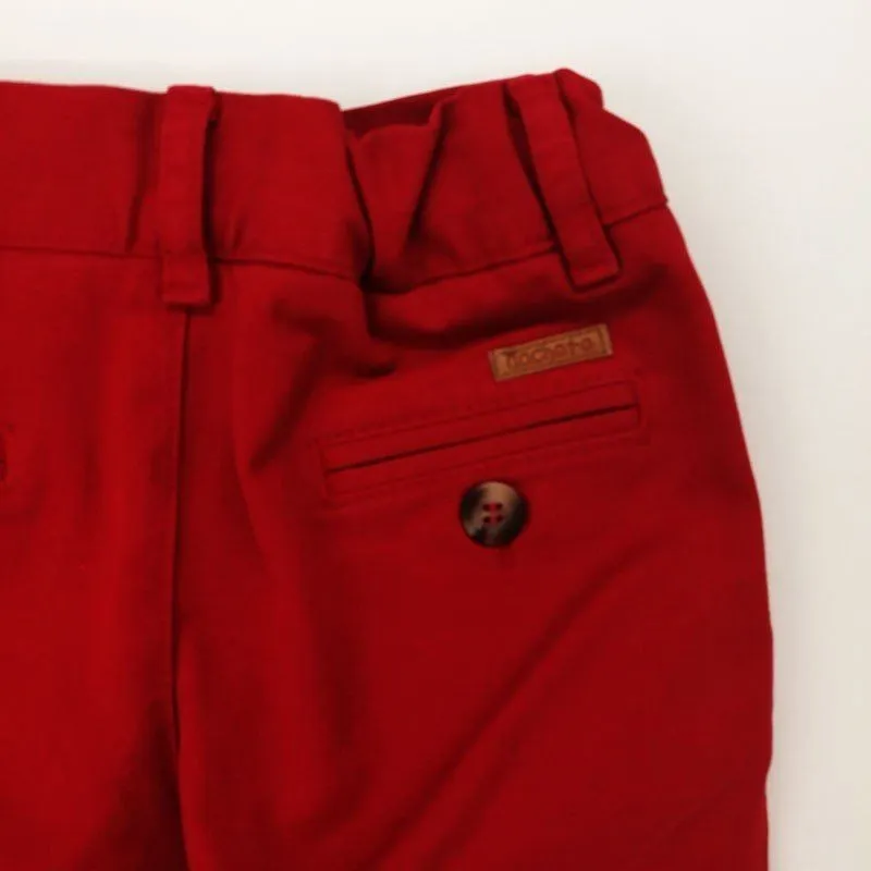 Pantalón niño rojo vivo de Nachete
