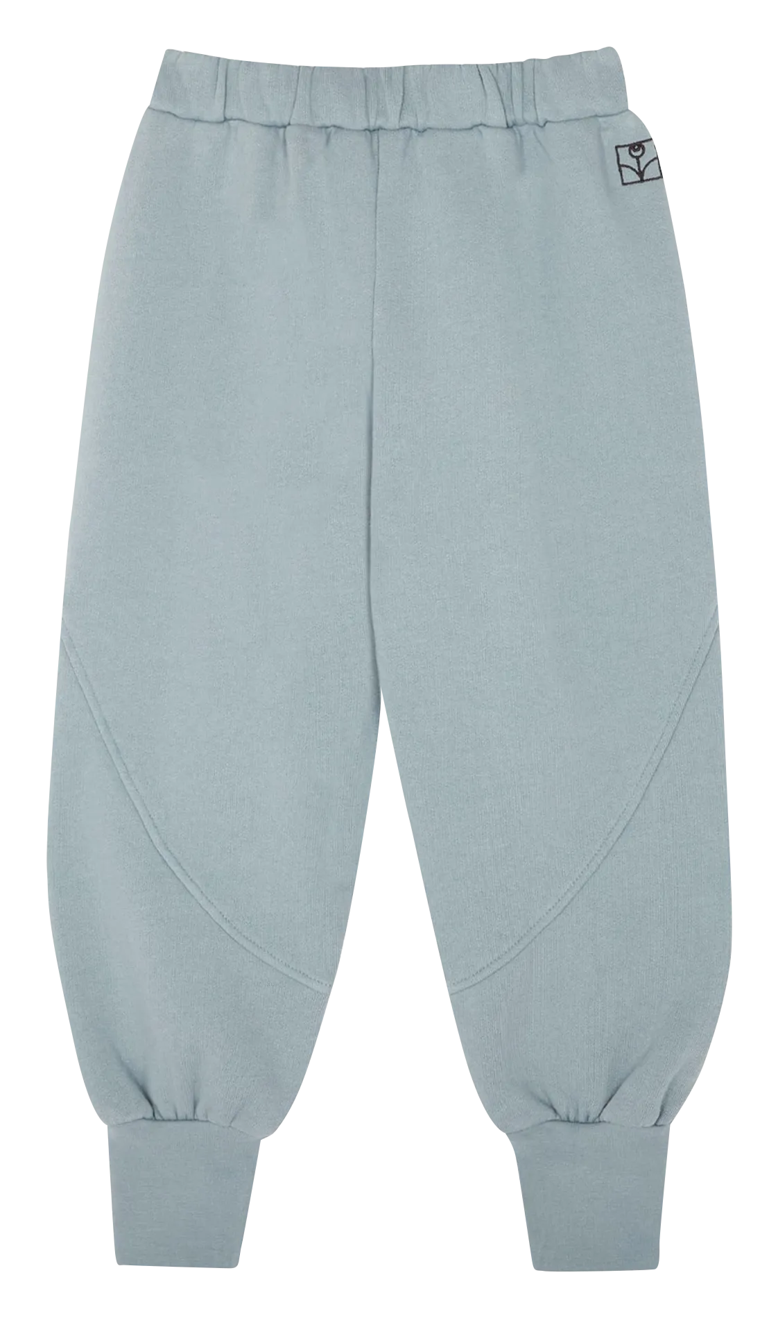 Pantalón recto de algodón en azul