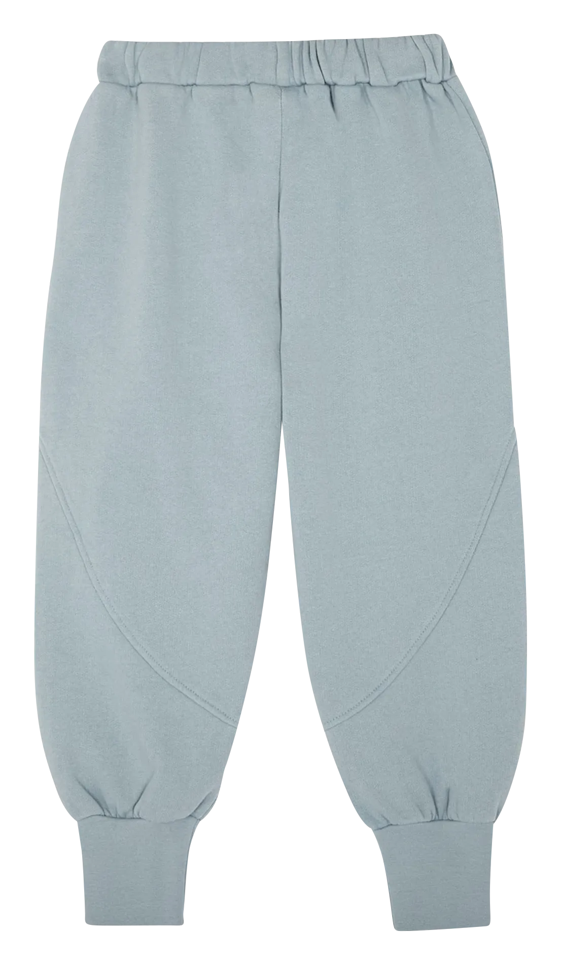 Pantalón recto de algodón en azul