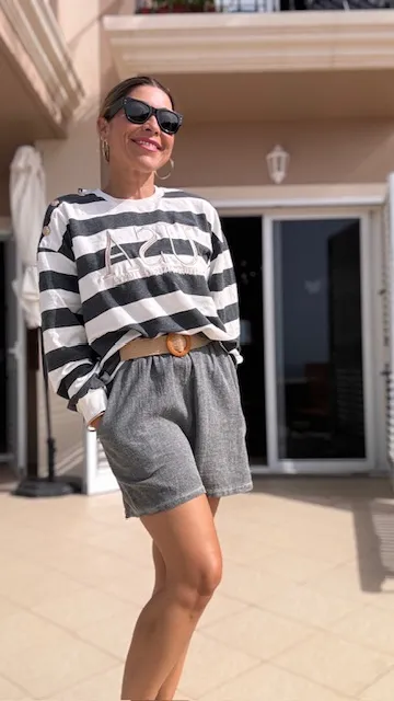 Pantalón Shorts gris