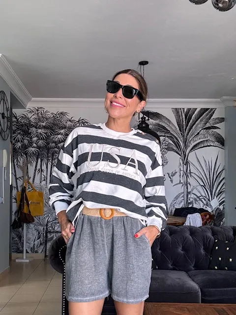 Pantalón Shorts gris