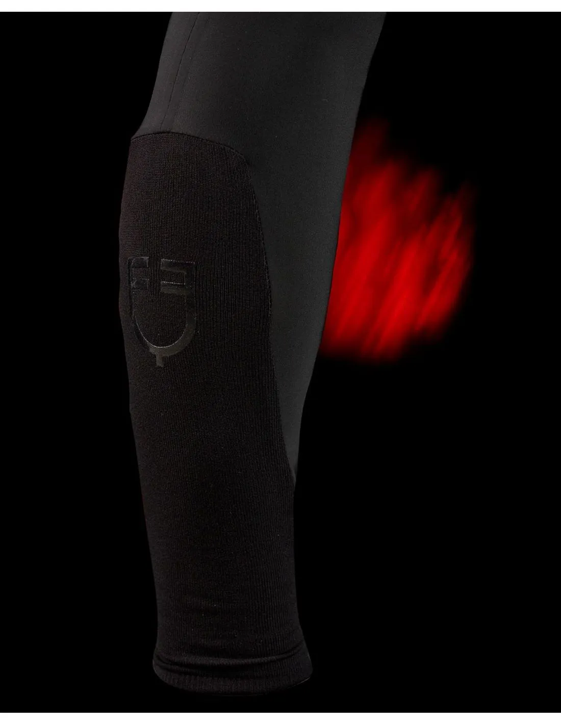 Pantalón Slim Fit Breeches Hombre Equestro Ridertechnology Negro