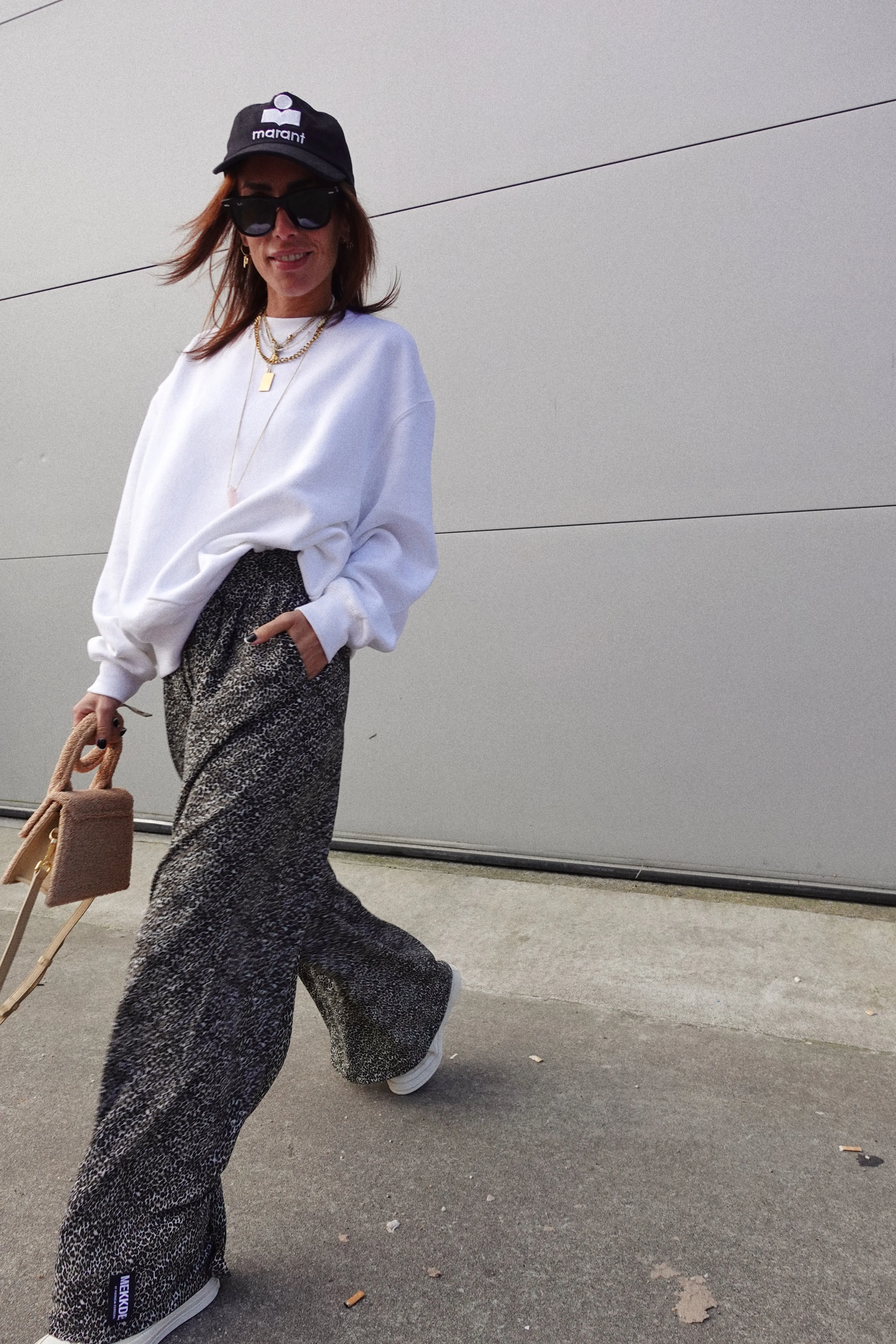 Pantalón Wide Leg Animal Print mini