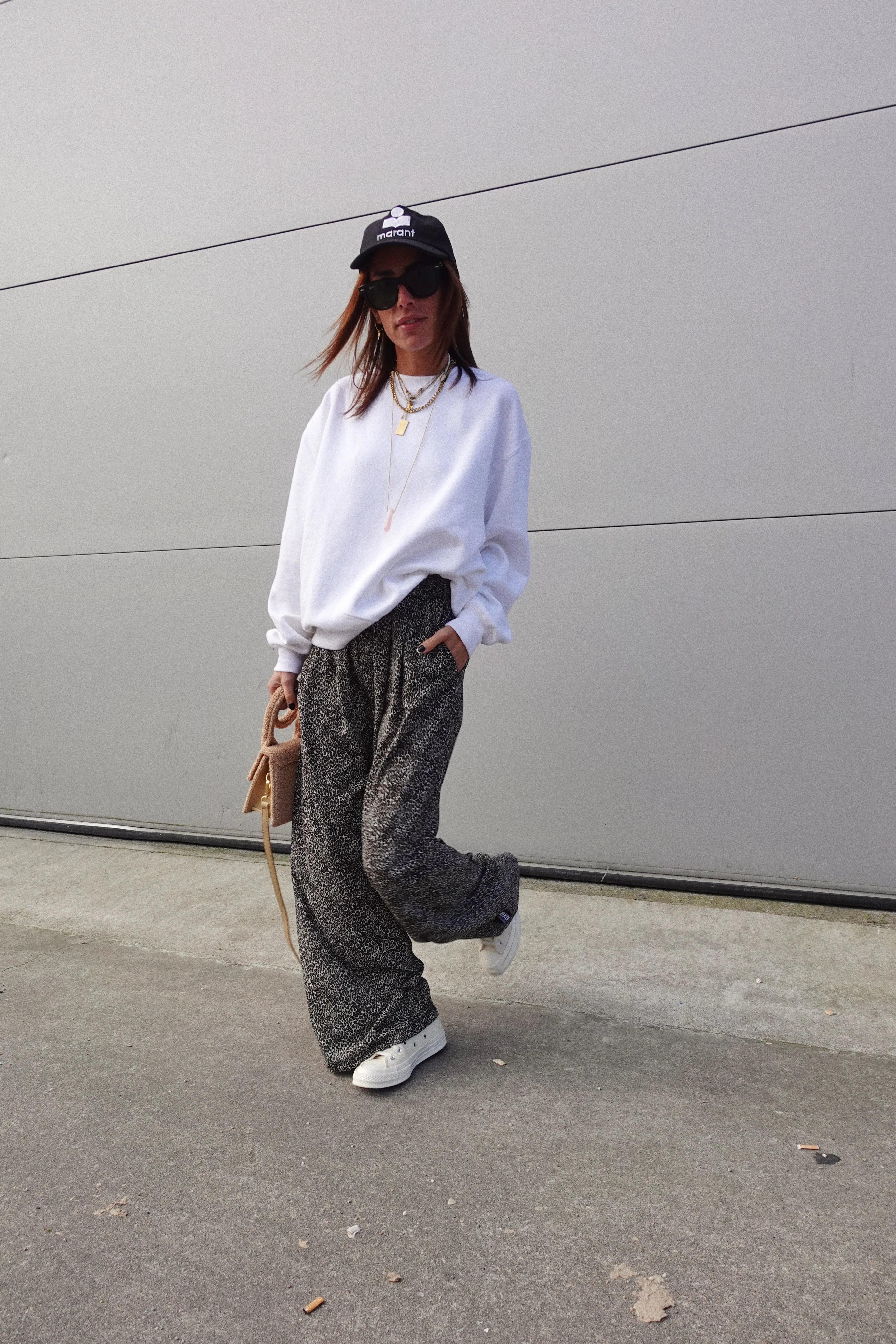 Pantalón Wide Leg Animal Print mini