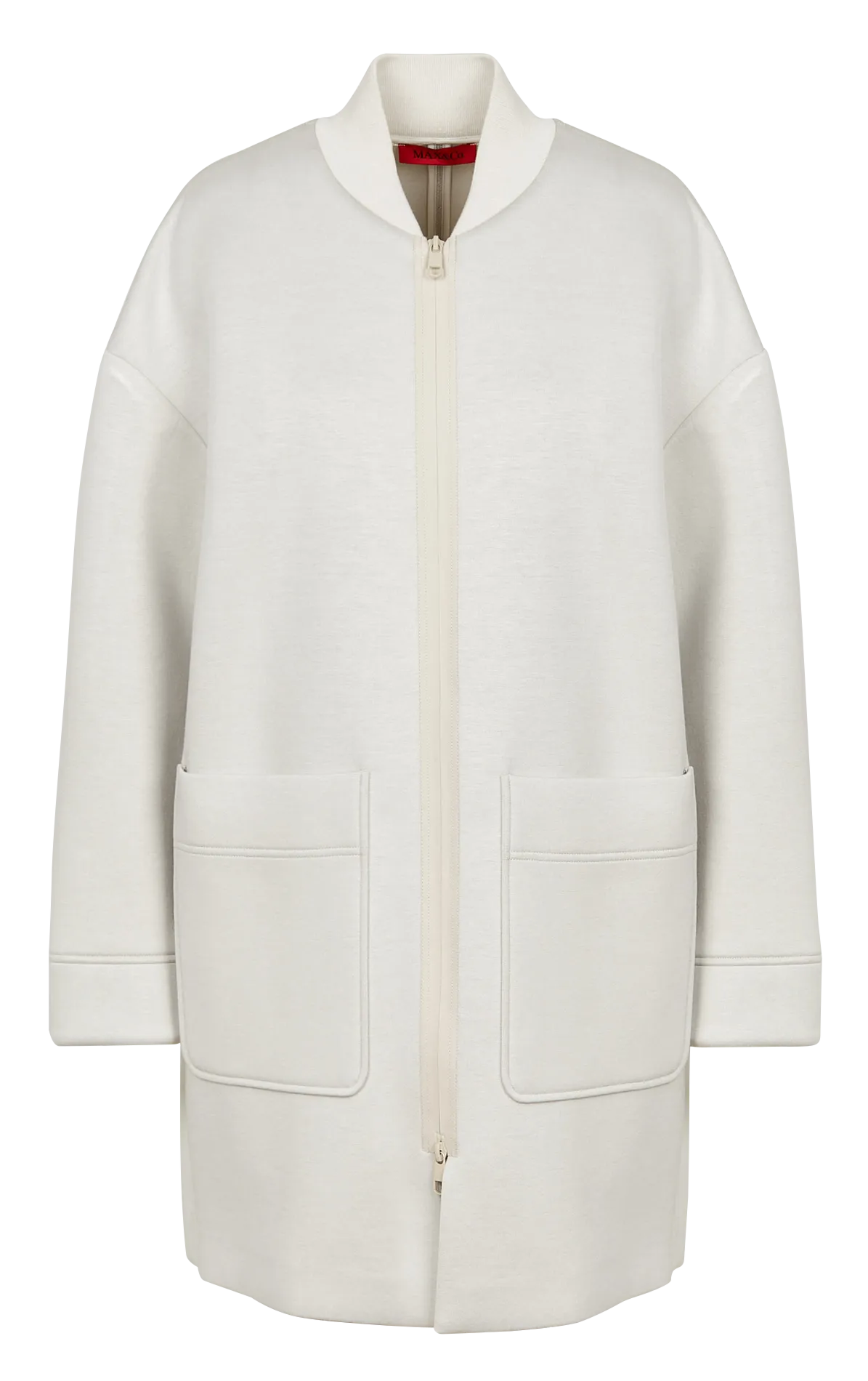 PARAGGI  CHAQUETA RECTA CON CUELLO TEDDY EN BLANCO