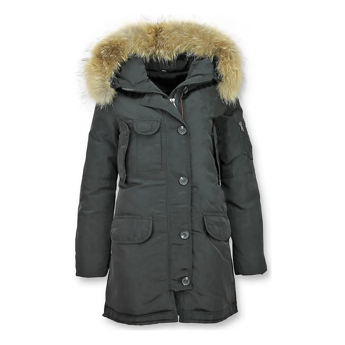 Parka Larga Chaqueta De Invierno